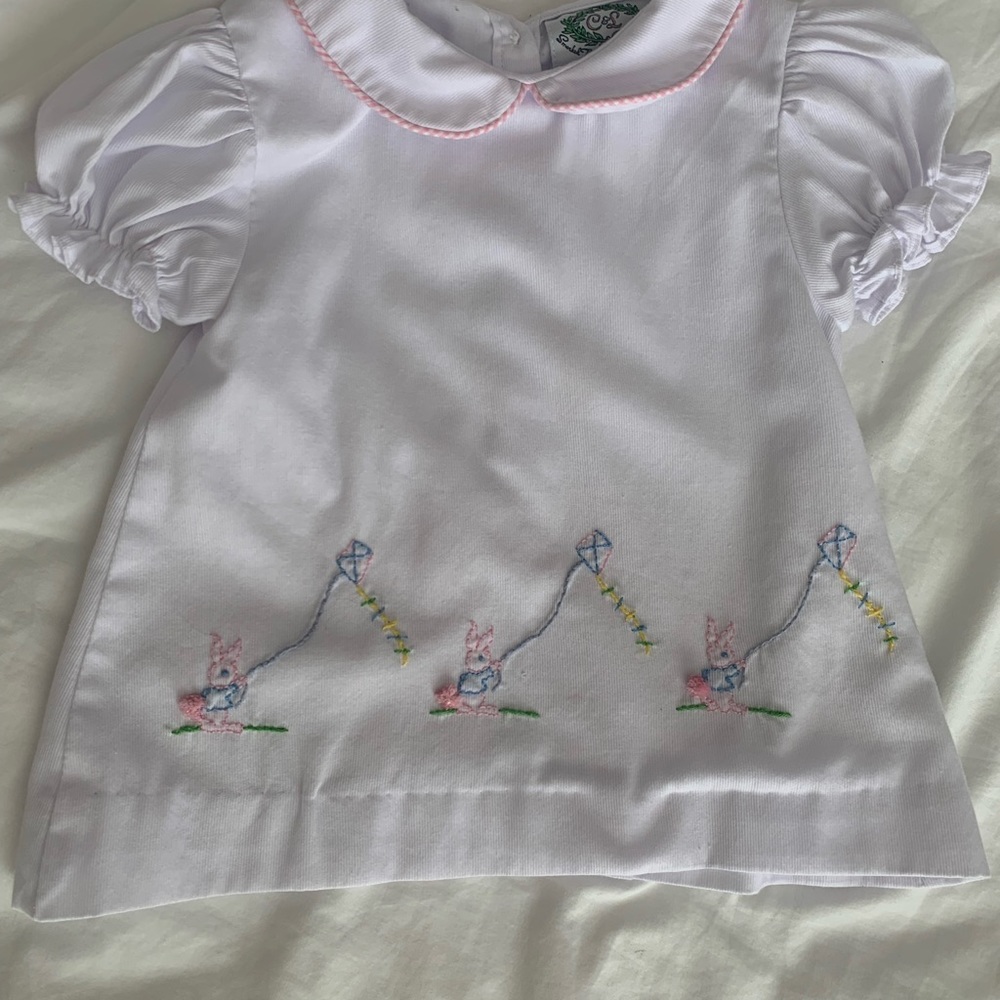Toddler Girl Pink Bunny & Kite Diaper Set -2T